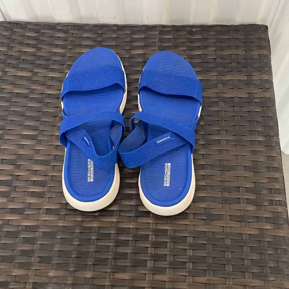 Sketchers, Goga, Matt sandals women’s size 10  - Picture 3 of 6